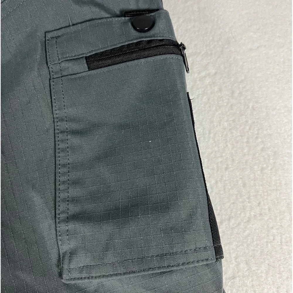 Tactical Series Cargo Pants Mens XL Grey Ripstop Multi-Pocket Outdoor Workwear